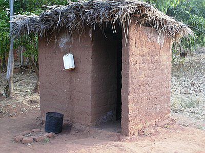 Elephant toilets in rural Liberia